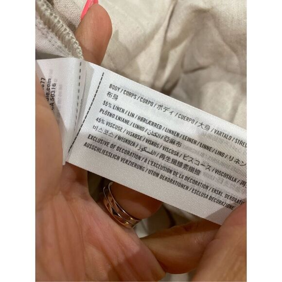 Abercrombie High Waisted Linen Blend Pants Size XS - Picture 7 of 7